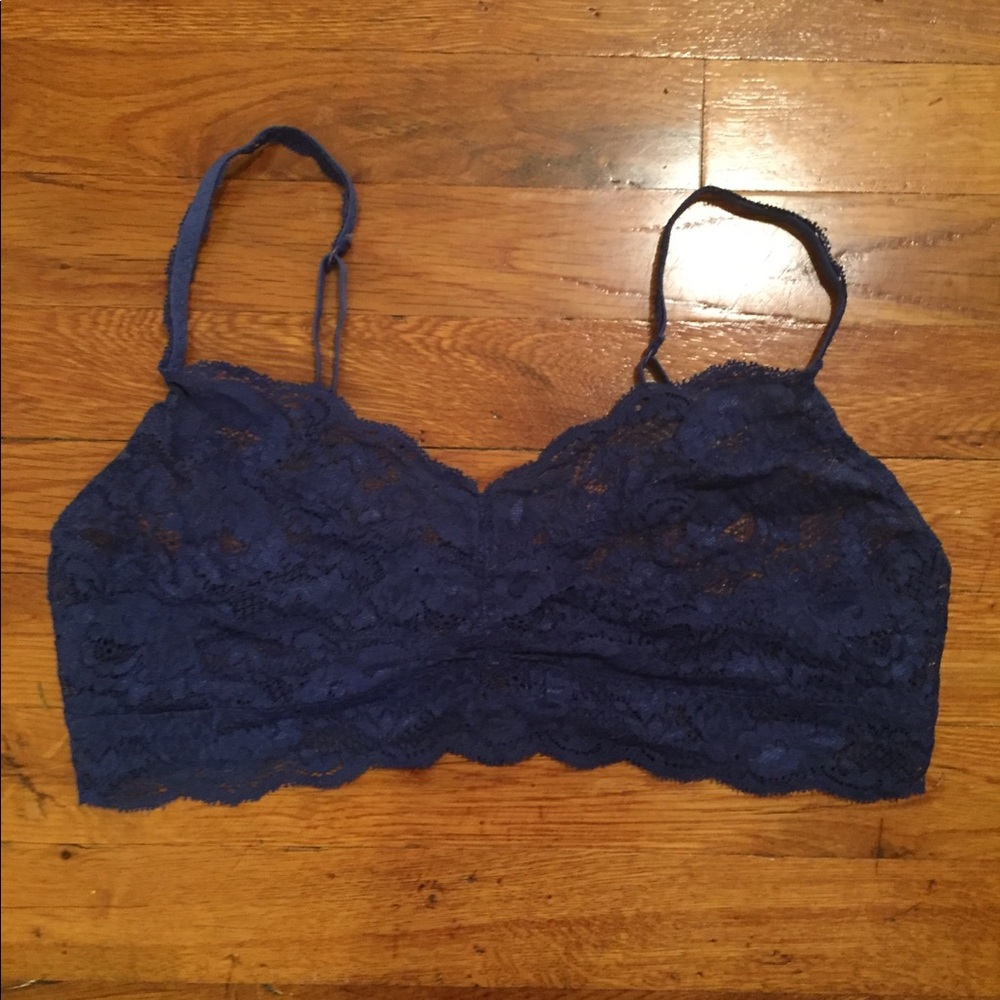 Cosabella Never Say Never cobalt blue lace size L